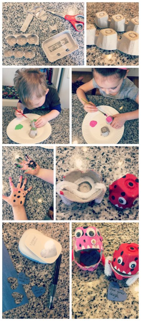 A fun and easy little kids craft based on the book Love Monster by Rachel Bright. A great way to celebrate Valentines Day with your kiddos! #lovemonster #easykidscrafts #valentinesday