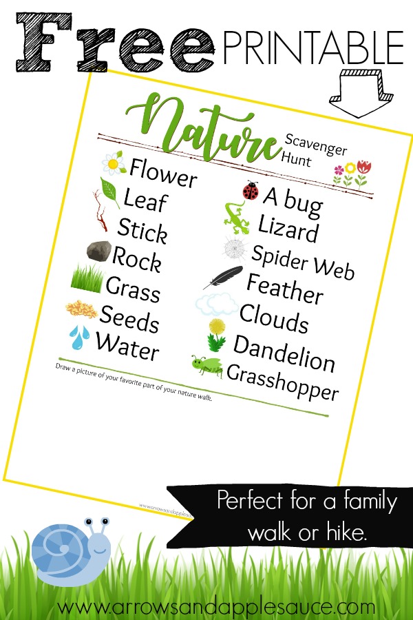 A family walk is the perfect way to spend a Summer evening. Click to read my top five tips for enjoying your family walk with toddler. Plus, enjoy a FREE printable nature scavenger hunt game. #naturewalk #familytime #toddleractivities #Summerfun #kidssummeractivities #familysummeractivities #summertime #outdoorkidsactivities #scavengerhunt