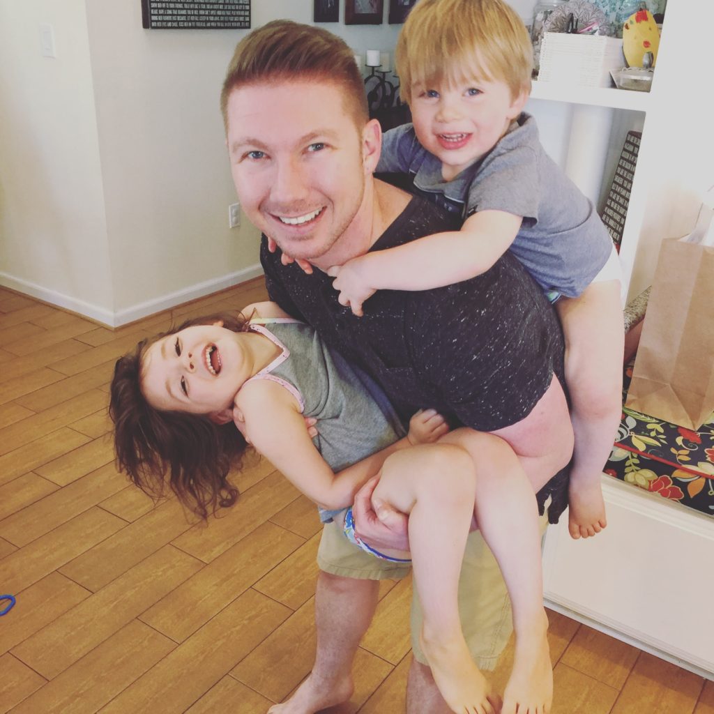 Our daily routine with three kids under five years old is full and busy! Here is what an average day looks like for us. We always find time for play with a little school and rest mixed in, lots of snacks, and happy memories. #dailyroutine #threekids #momlife #preschoolhomeschool #homeschoolroutine #learningathome #dailyschedule #kidsschedule