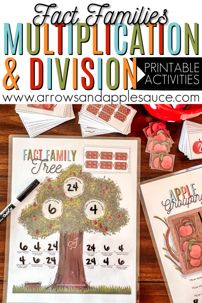 We're facing another math hurdle! But these multiplication and division resources have already helped us so much! #multiplication #division #elementarymath #mathpractice #homeschool #homeschoolmath #printablemathactivities #learningmultiplication #learningdivision #teachingmath #factfamilies #appletheme