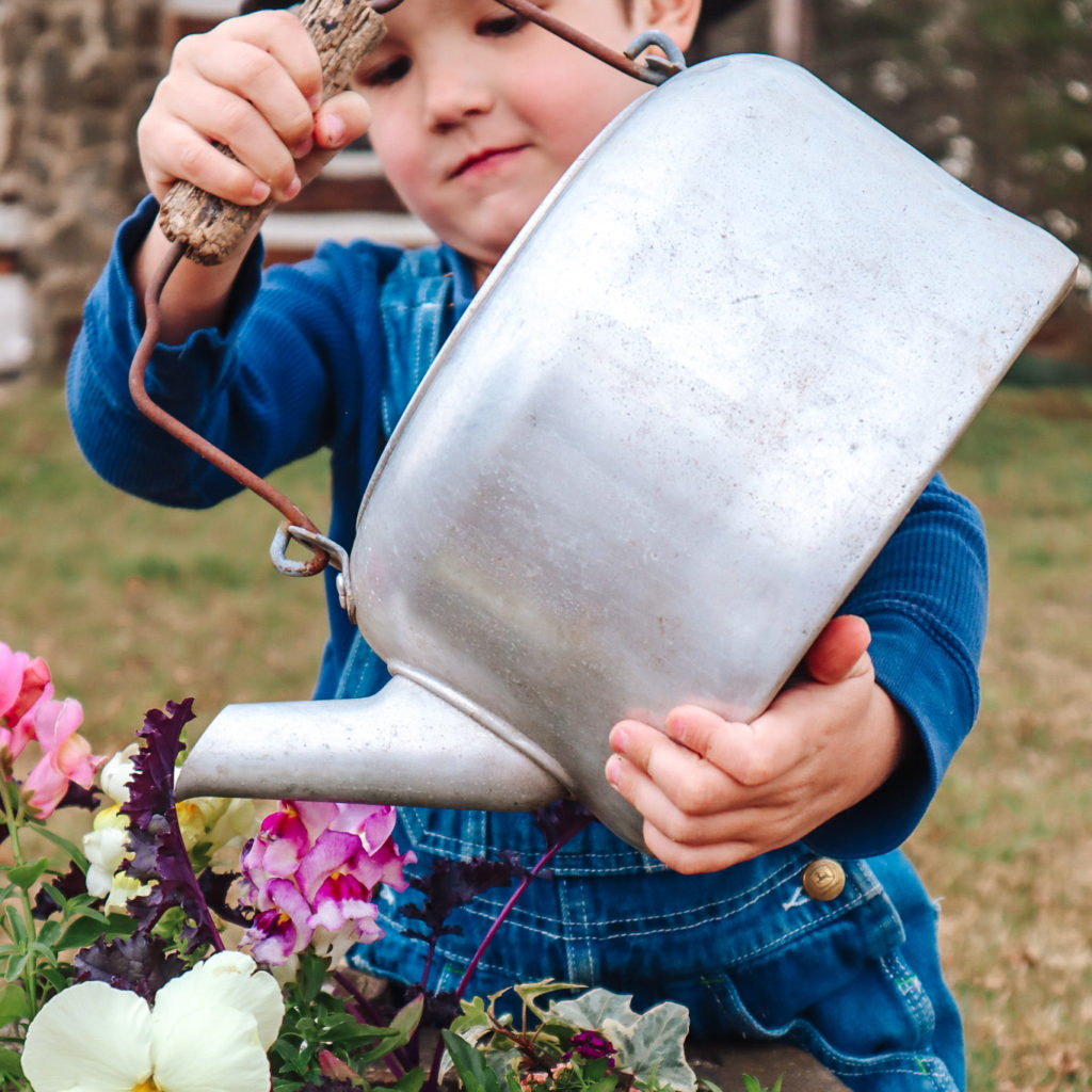 Gardening with children has so many benefits! So I've turned to a Master Gardener for tips and encouragement! #gardening #gardeningwithkids #naturestudy #gooutside #Charlottemason #homeschoolfamily #springkidsactivities #startagarden