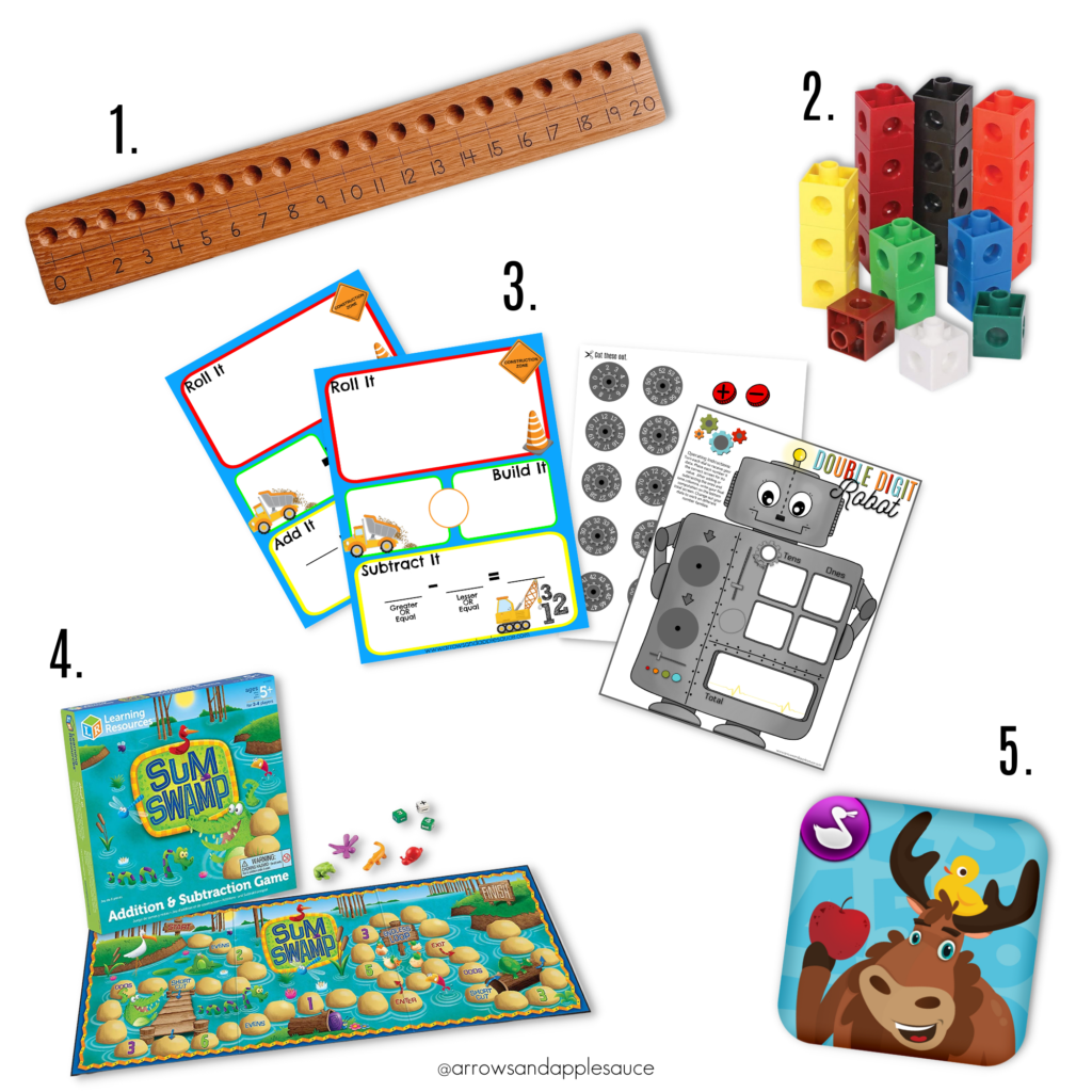 It's quality over quantity for us when it comes to our favorite addition and subtraction resources. We love these easy to use tools! #homeschoolmath #elementarymath #additionpractice #subtractionpractice #addingandsubtracting #teachingmath #mathresources