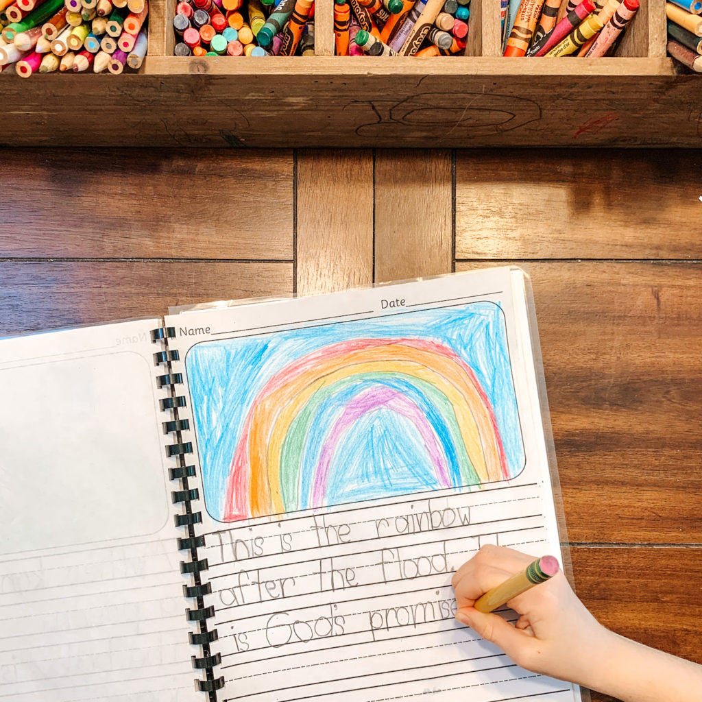 Free printable writing journal for subscribers! Space from drawing and lined options for multiple ages. Perfect for penmanship and writing practice! #kidsjournal #learningtowrite #freeprintables #homeschool #penmanshippractice 