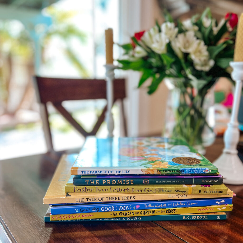 Take a look at some of the resources I'm using to help make a Christ-centered Easter a core memory for our kids as they get older. #Easterkidsactivities #ChristcenteredEaster #Eastercelebration #Easterwithkids #Easterdecor #Easterhomeschool