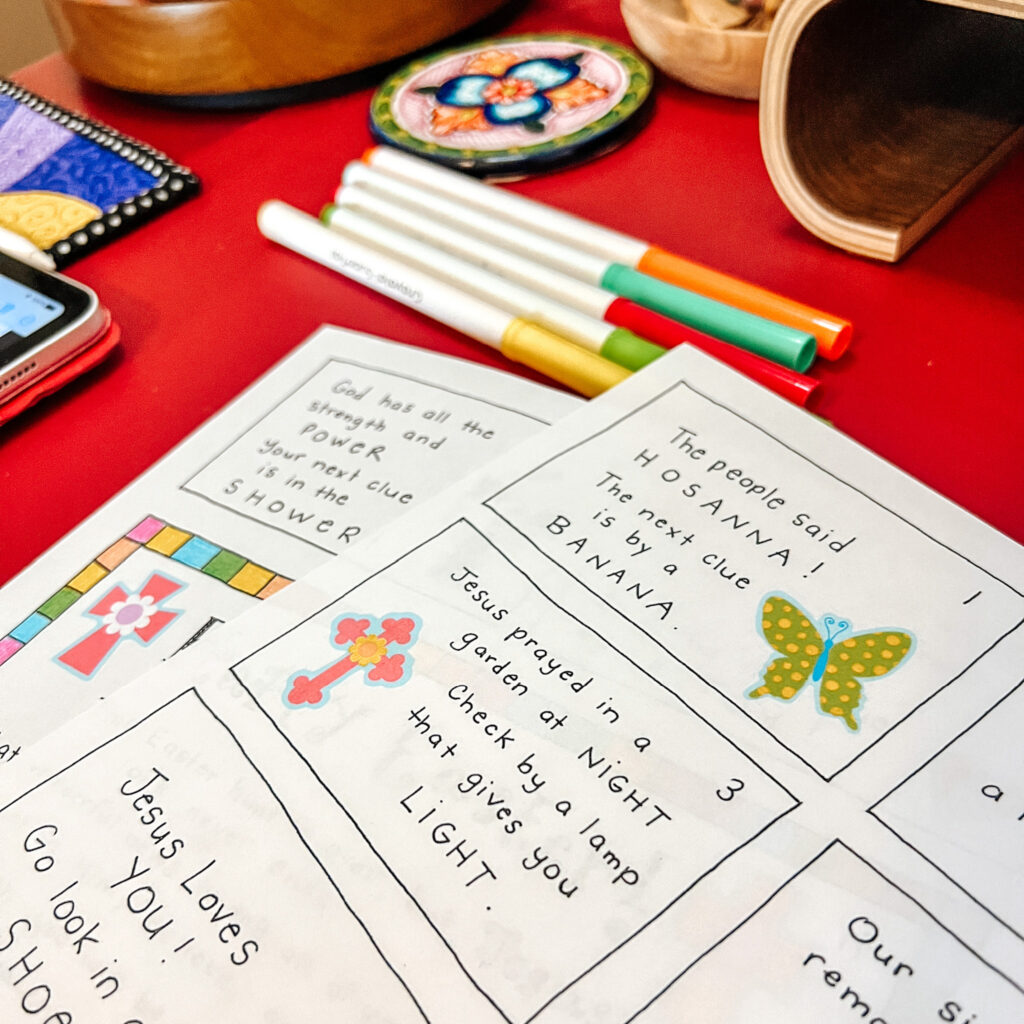 Take a look at some of the resources I'm using to help make a Christ-centered Easter a core memory for our kids as they get older. #Easterkidsactivities #ChristcenteredEaster #Eastercelebration #Easterwithkids #Easterdecor #Easterhomeschool #coloringpages