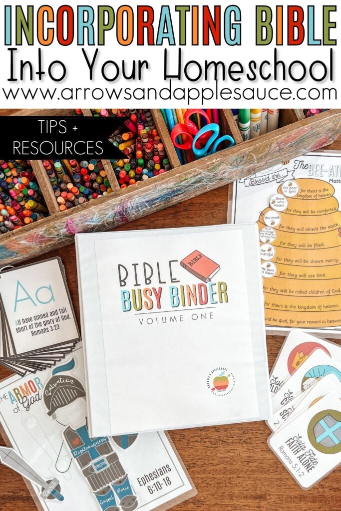 Incorporate the Bible into homeschool to build a biblical worldview, strengthen faith, and enrich every subject. Tips and hands-on activities! #bibleforkids #christianhomeschool #kidsbiblestudy #christianparenting #homeschoolroutine #dailybiblestudy