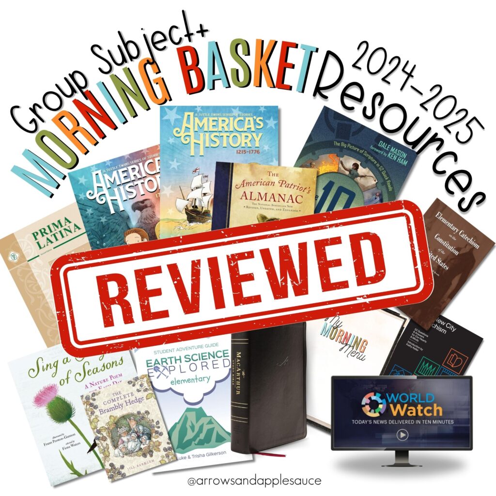 A look back at our homeschool year and a curriculum review for second, third, and fifth grade. What worked and what didn't? #curriculumreview #homeschoolhistory #homeschoolscience #secondgrade #thirdgrade #fifthgrade #biblewithkids #worldwatchnews #readalouds #tuttletwins