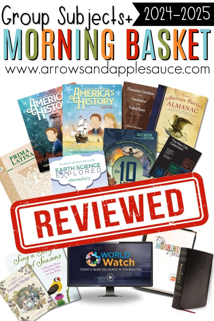 A look back at our homeschool year and a curriculum review for second, third, and fifth grade. What worked and what didn't? #curriculumreview #homeschoolhistory #homeschoolscience #secondgrade #thirdgrade #fifthgrade #biblewithkids #worldwatchnews #readalouds #tuttletwins